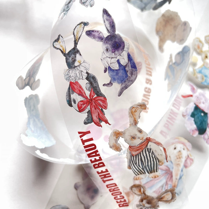 Seahorse Forest Vol3【A14#Doll】Original Character Design Journal Washi/Matte PET Tape