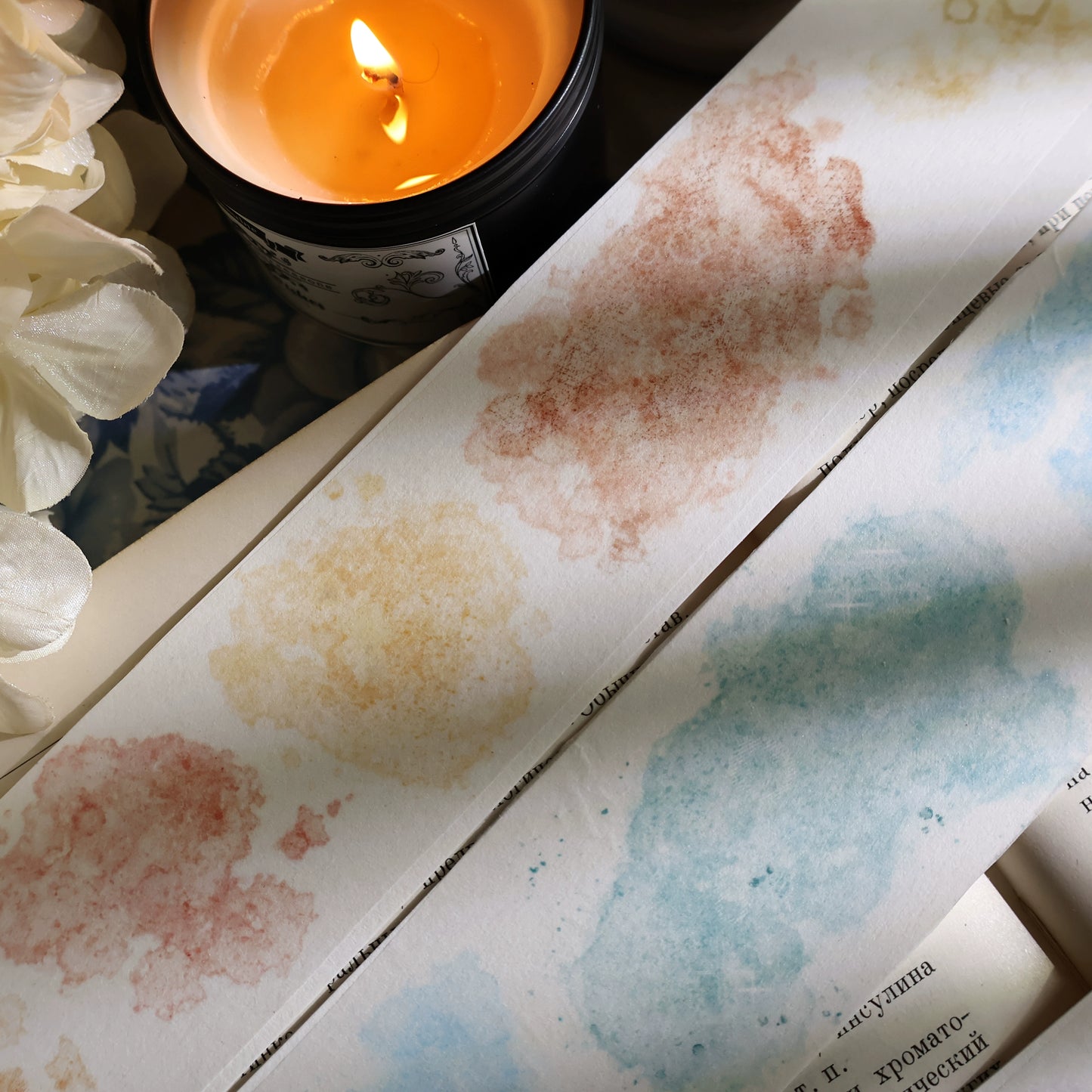 YiEr Vol13【Dyeing Set】Orginal Design Retro Washi/Pet Tape Backgroud Stickers