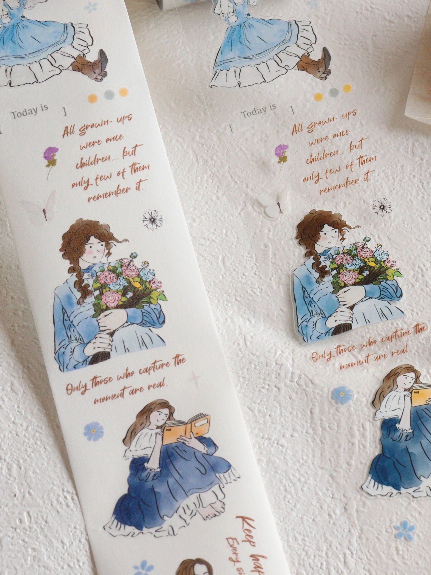 A Little Studio Vol2【Picking up the Light Girl】Washi Pet Light retro Tape