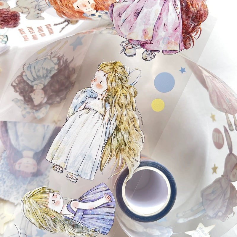 Seahorse Forest Vol3【A18#XiaoNan】Original Character Design Journal Washi/Matte PET Tape