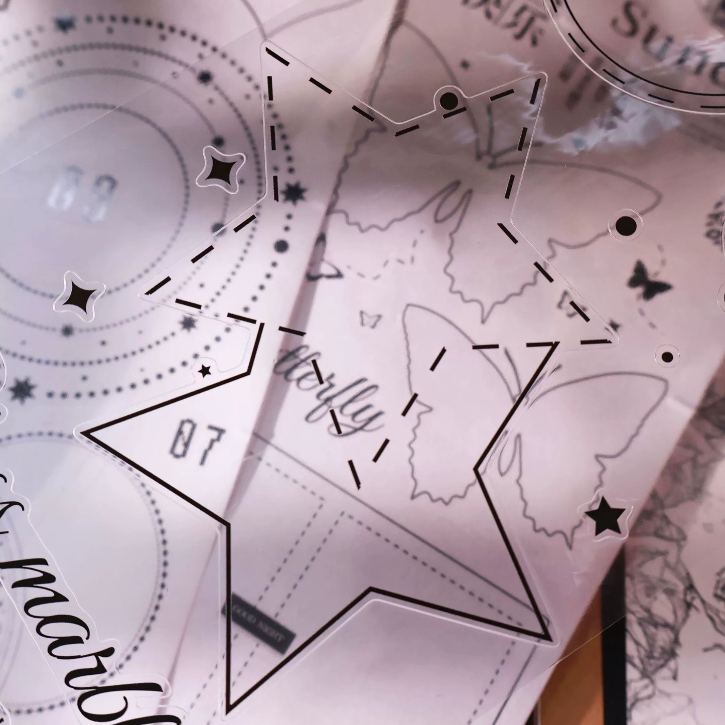 YiEr Vol14【Bottom Frame】Pre-cut Magazine Style Typesetting Manual Account frame Washi/Pet Tape