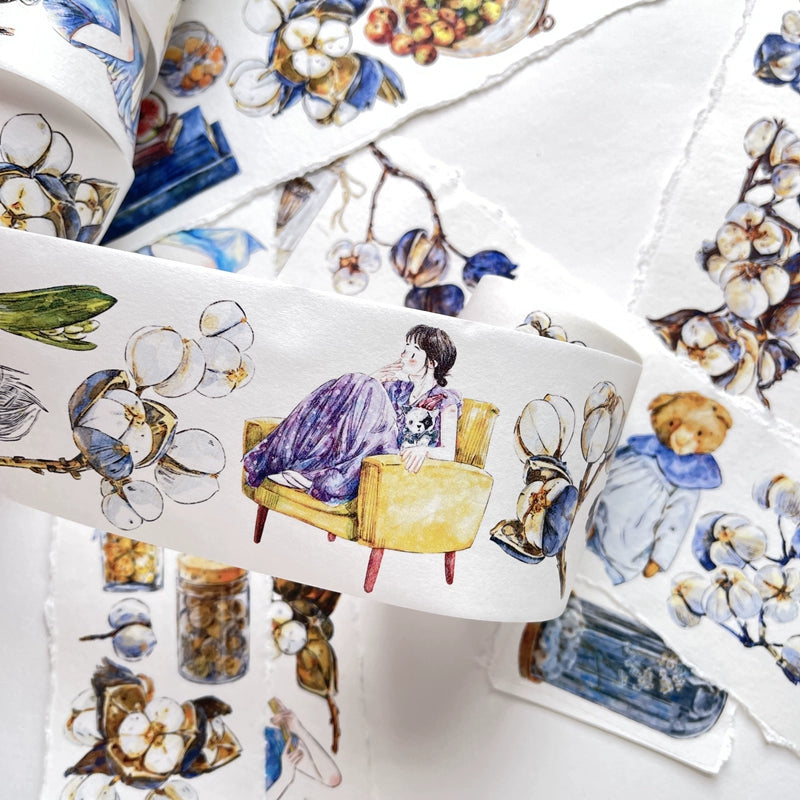 Seahorse Forest Vol3【A16#Past】Original Character Design Journal Washi/Matte PET Tape