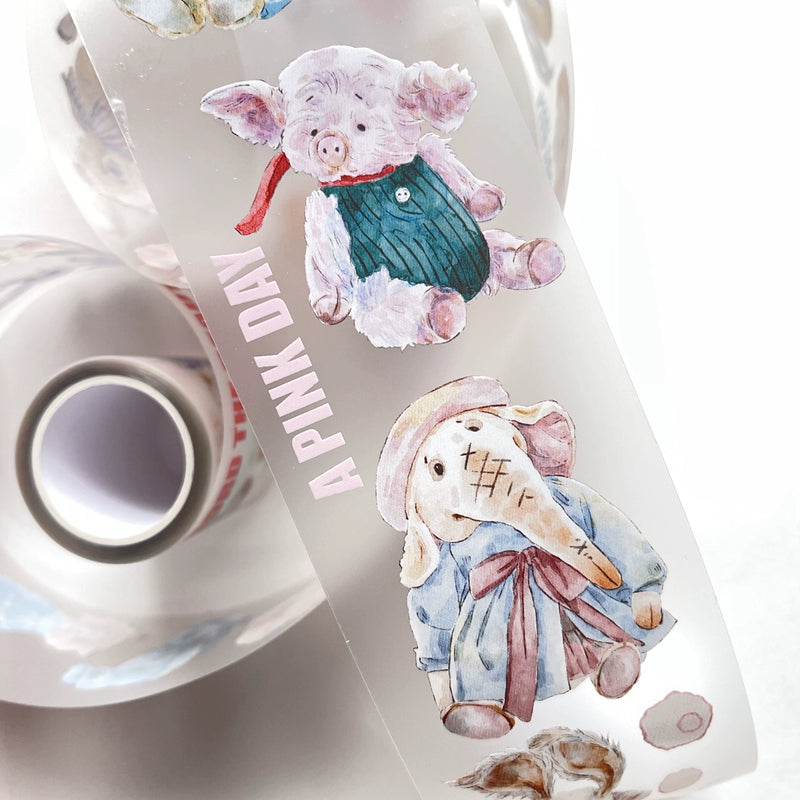 Seahorse Forest Vol3【A14#Doll】Original Character Design Journal Washi/Matte PET Tape