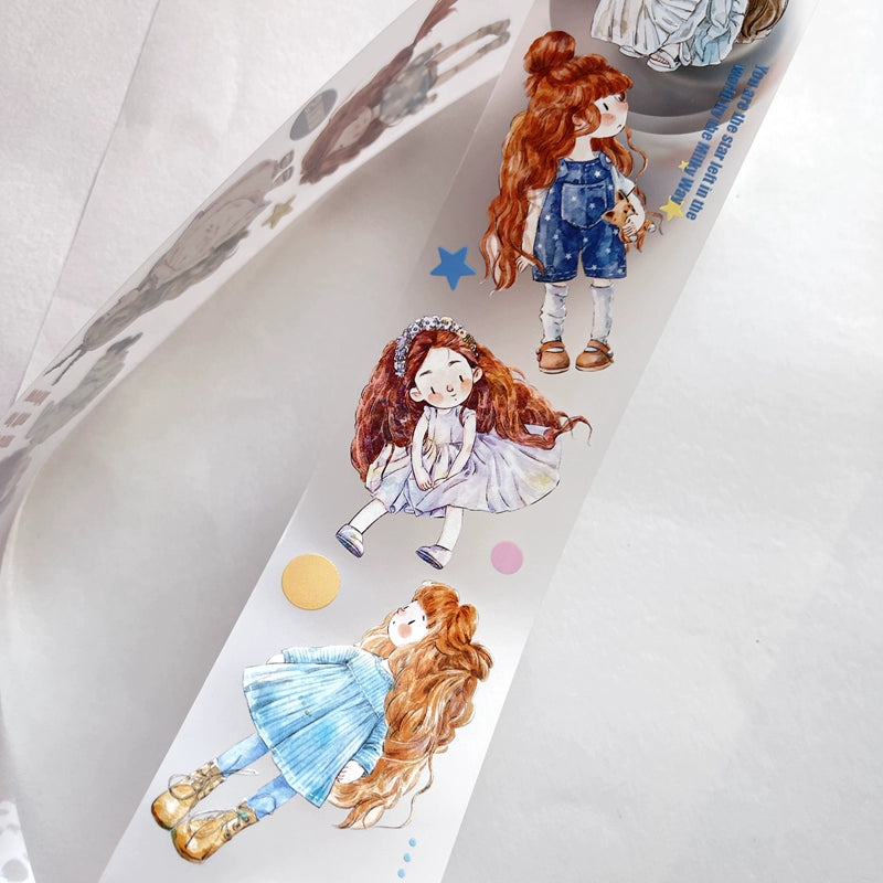 Seahorse Forest Vol3【A18#XiaoNan】Original Character Design Journal Washi/Matte PET Tape