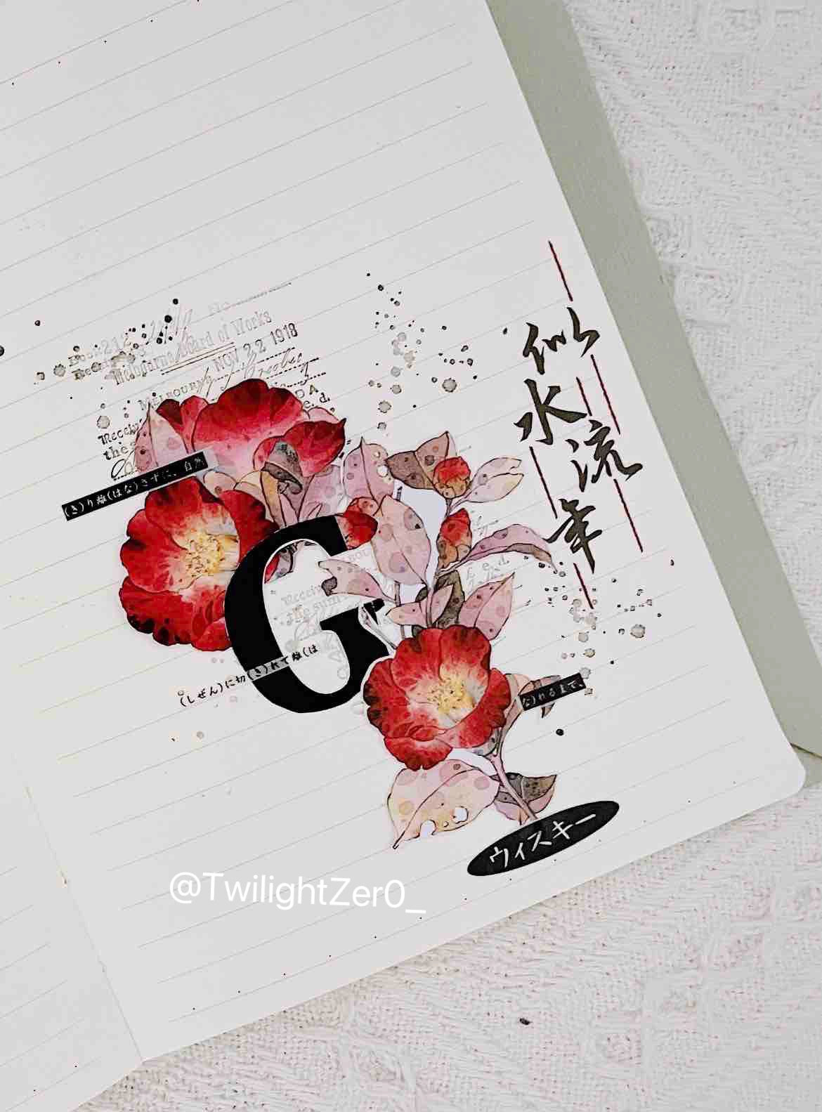 YiEr【Yan Ran】Orginal Design Washi/Pet Tape Light Retro Floral Stickers