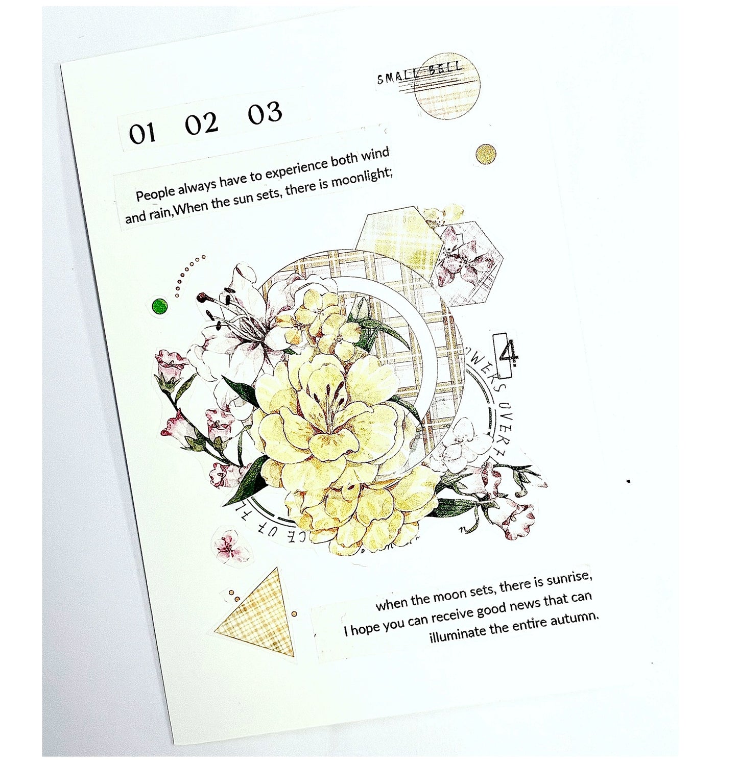 ZiYuanSu【Autumn Language Collection】English Text Pre-cut Washi/PET Tape,for Scrapbook Supplies,Scrapbook Tape Stickers,Junk Journal Supplies