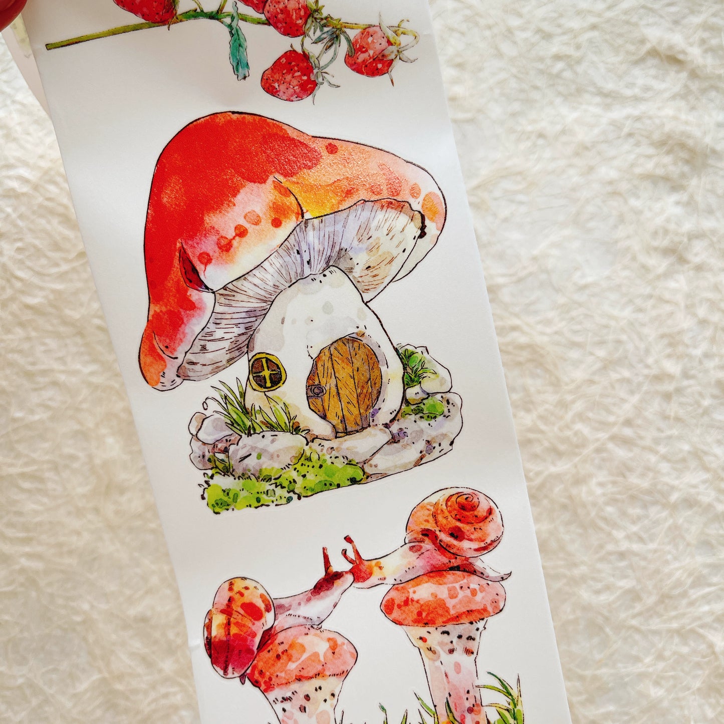Seahorse Forest Vol8 A48 Vintage Forest Cottage,Pre-Cut Scene Washi/PET Tape Stickers,Original Design,for Scrapbook Supplies,Scrapbook Tape Stickers,Junk Journal Supplies
