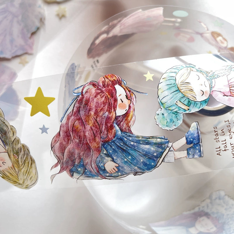Seahorse Forest Vol3【A18#XiaoNan】Original Character Design Journal Washi/Matte PET Tape