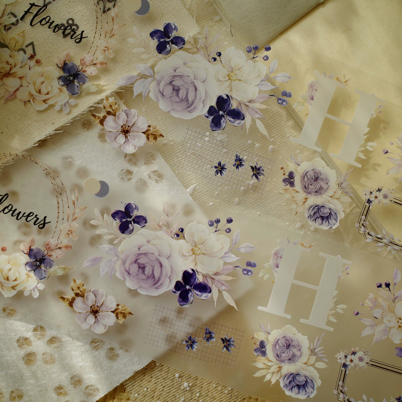 YiEr【Winter Silence】Orginal Design Washi/Pet Tape Light Retro Stickers