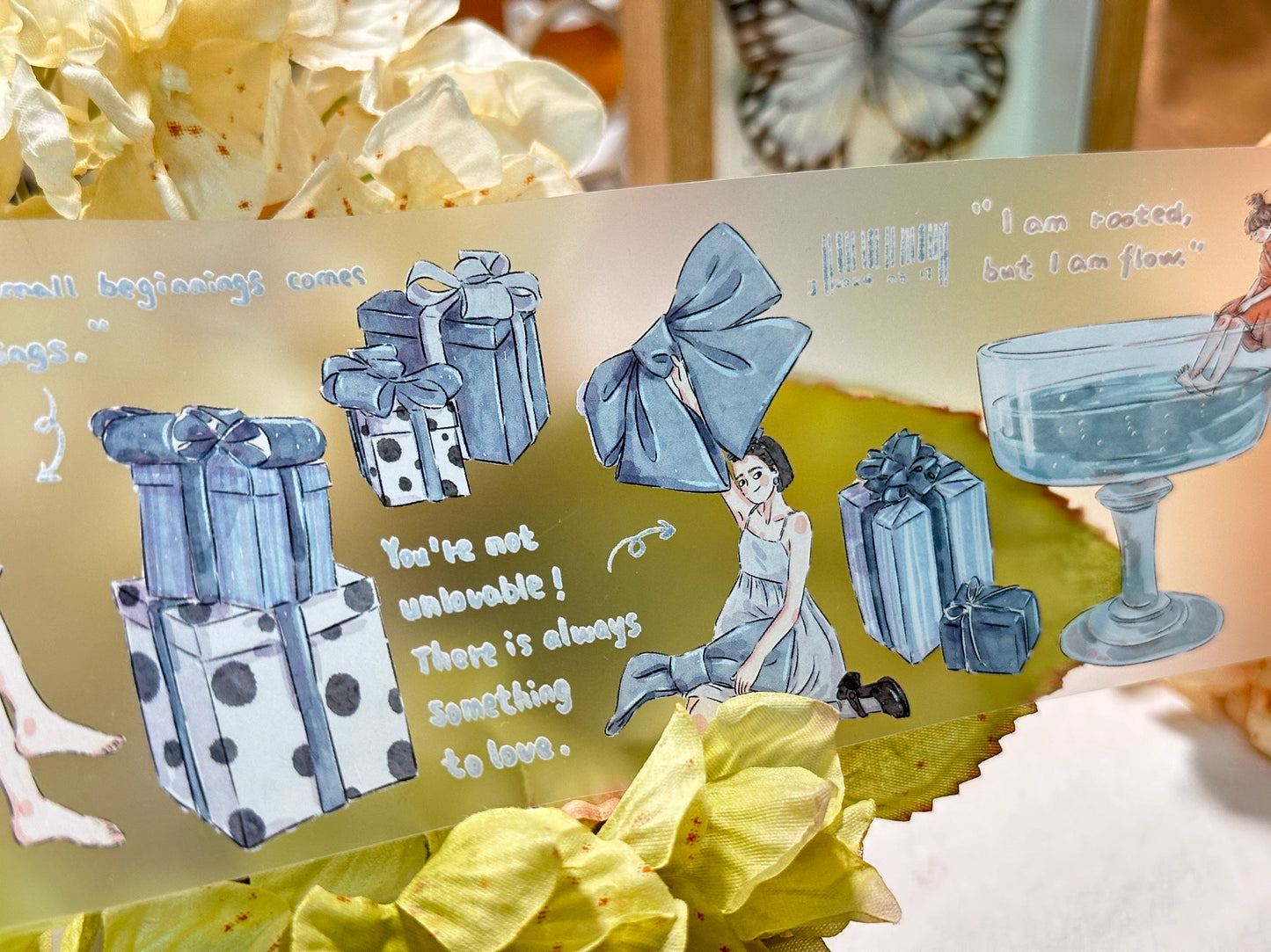 XiYue【Island of Weaving Dreams】Original Chinese Text Design Washi/PET Tape Stickers