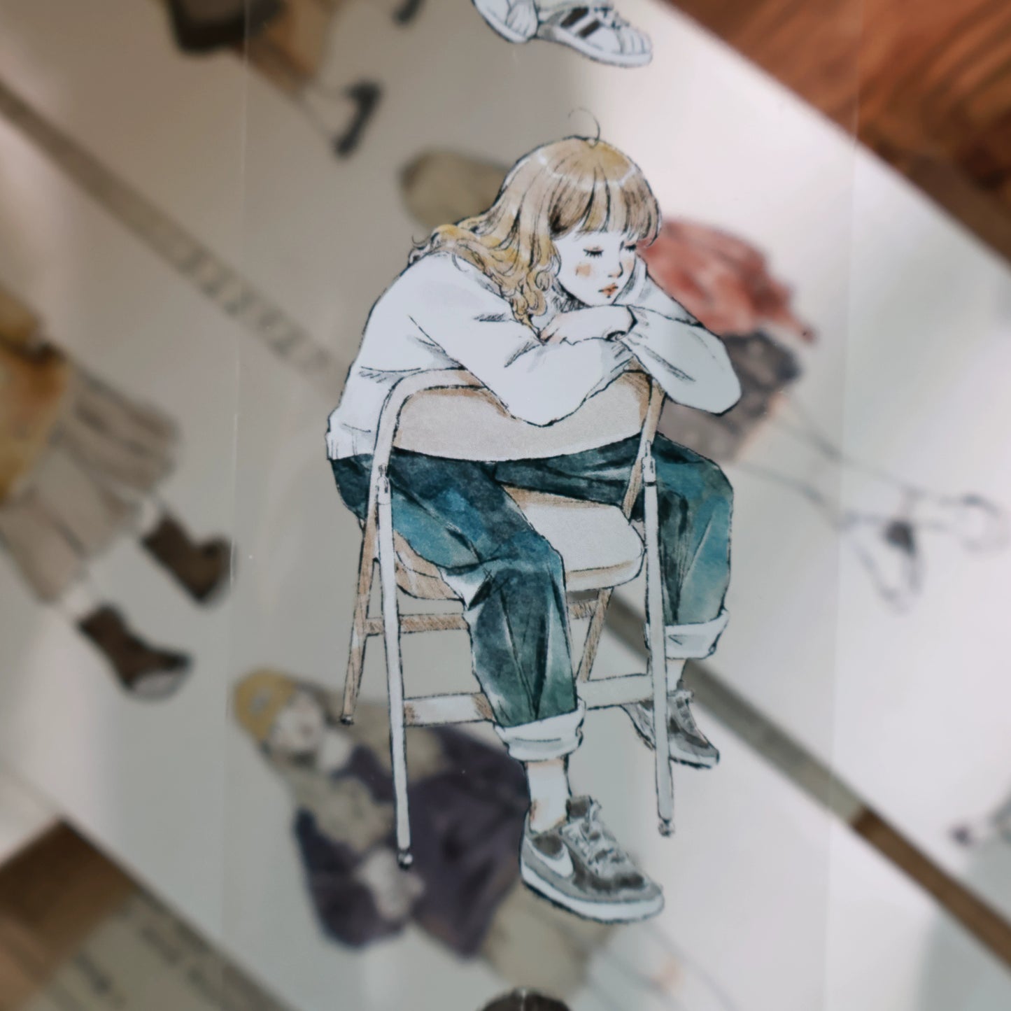 YiEr Vol13【Warm and Comfortable】Orginal Design Character Washi/Pet Tape Light Retro Stickers