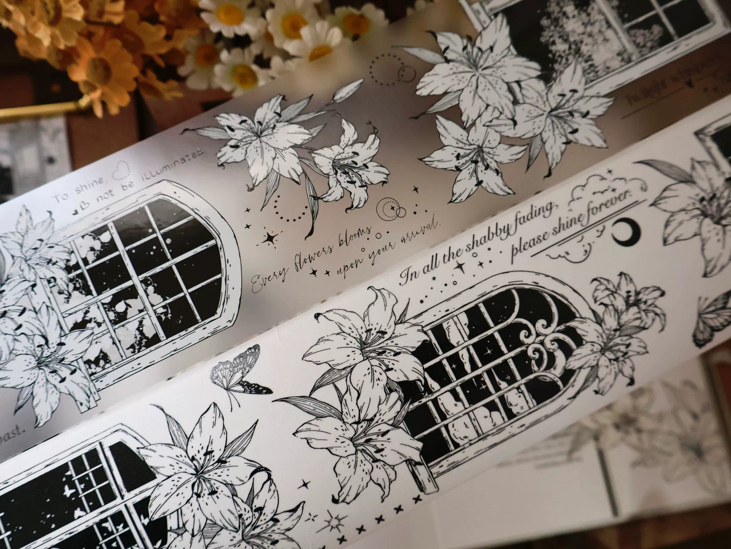 YiEr Vol14【Lily Window】Lily Washi Tape and PET Stickers