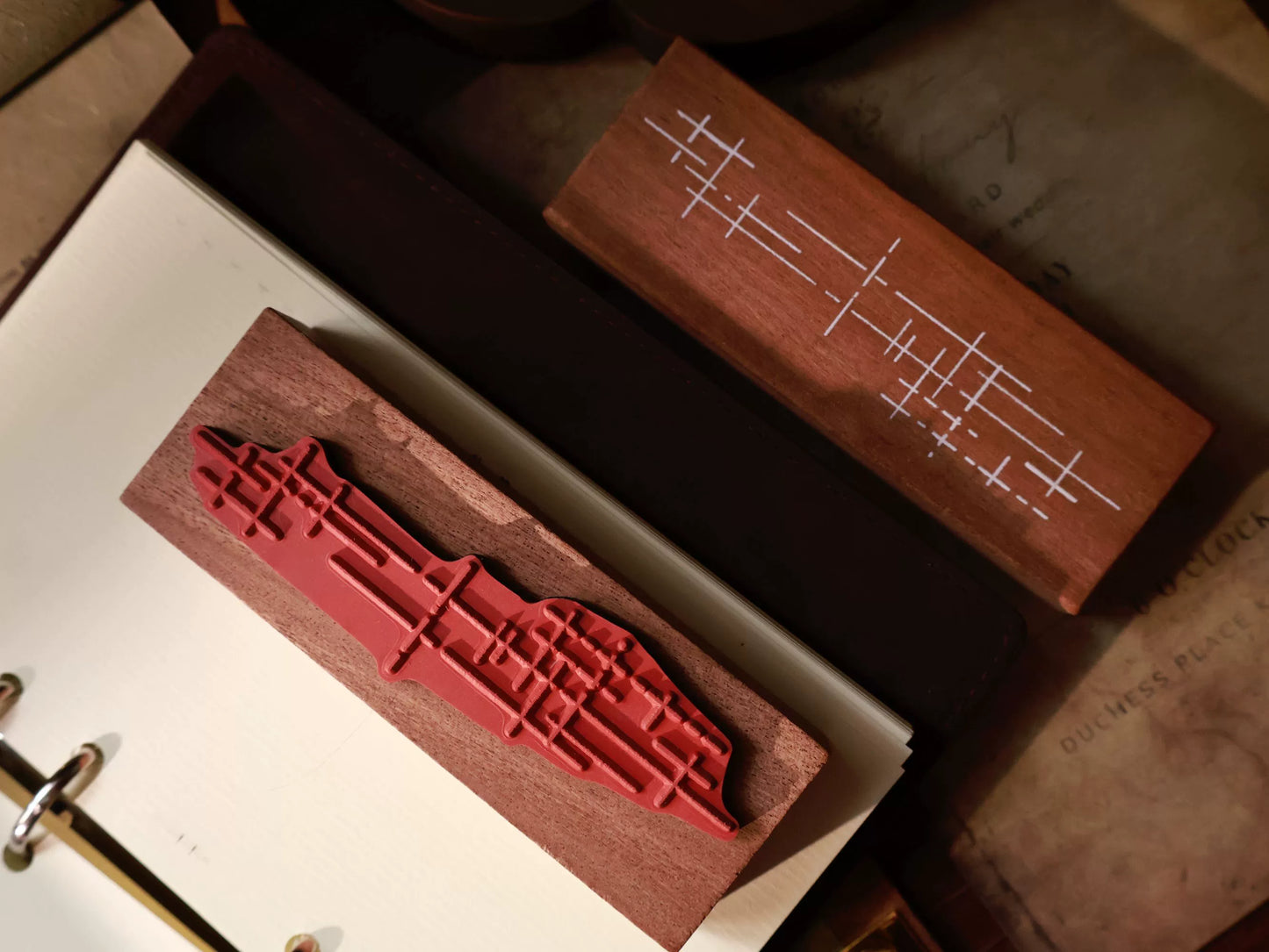 YiEr Vol14【Basic Line Stamp】Shabili's Red Rubber Base Stamp
