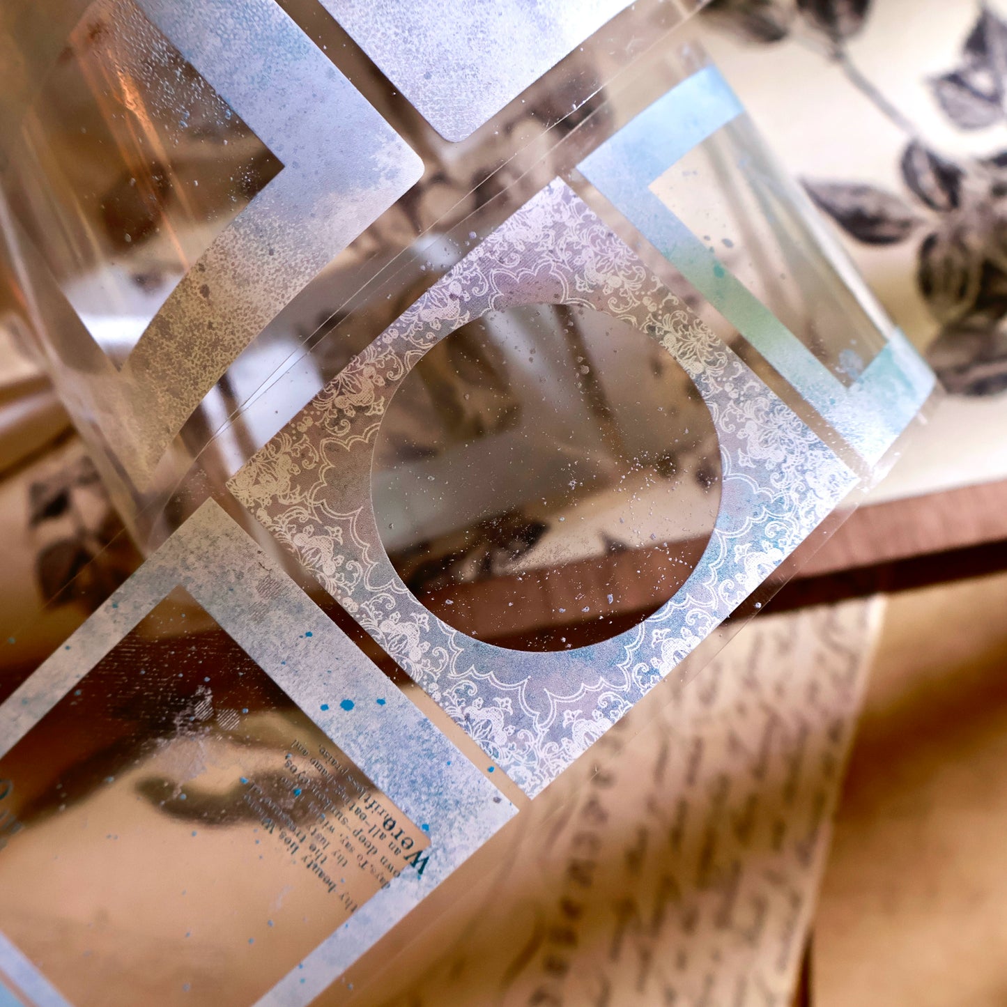 YiEr Vol13【Border Set】Orginal Design Washi/Pet Frame Tape Light Retro Backgroud Stickers