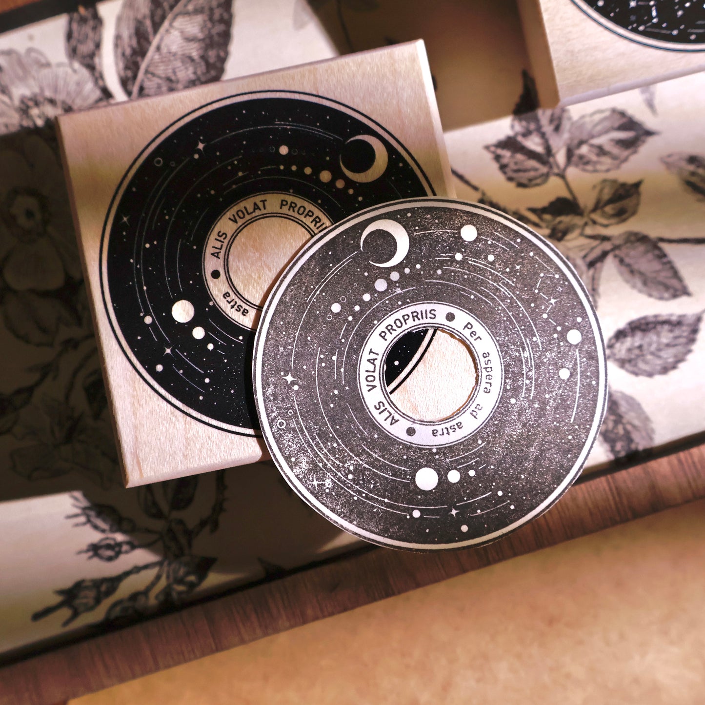 YiEr Stamp【Record】Upgraded Red Rubber Retro Stamp