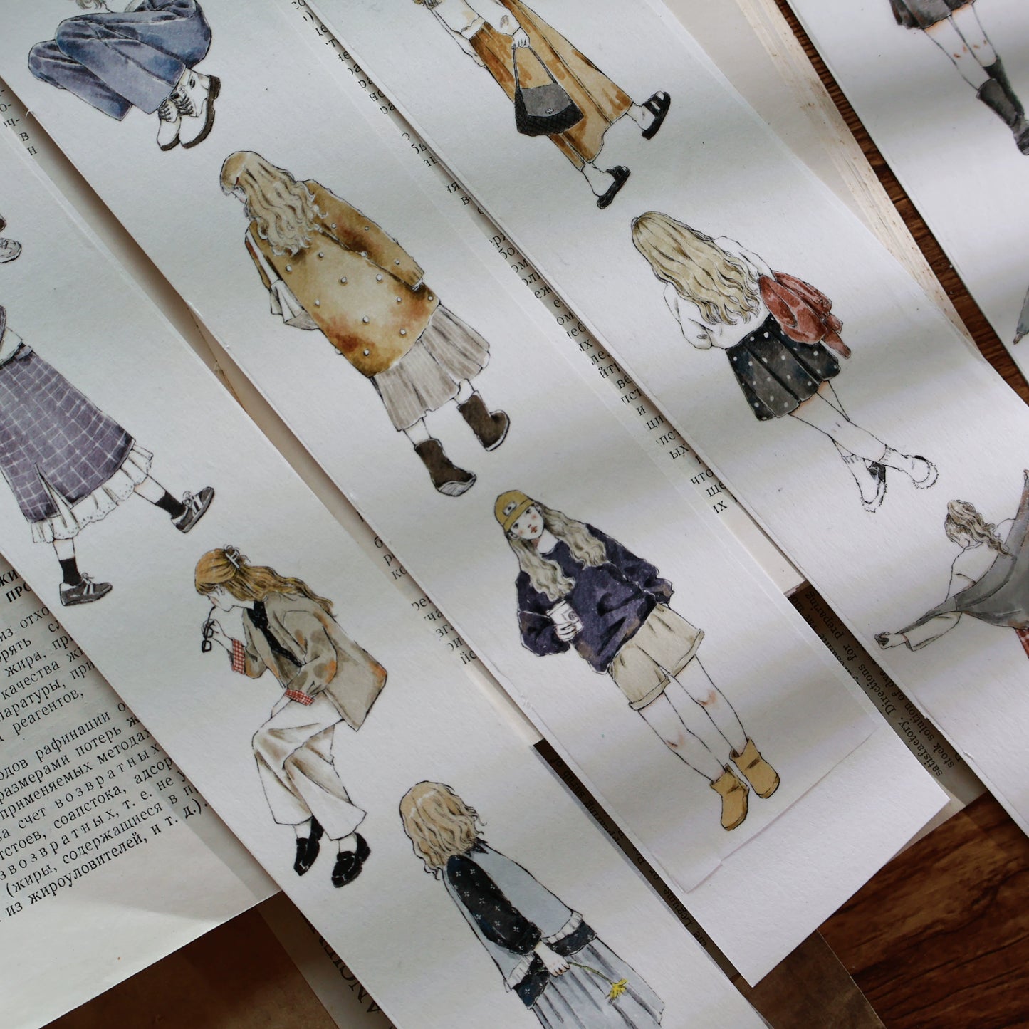 YiEr Vol13【Warm and Comfortable】Orginal Design Character Washi/Pet Tape Light Retro Stickers