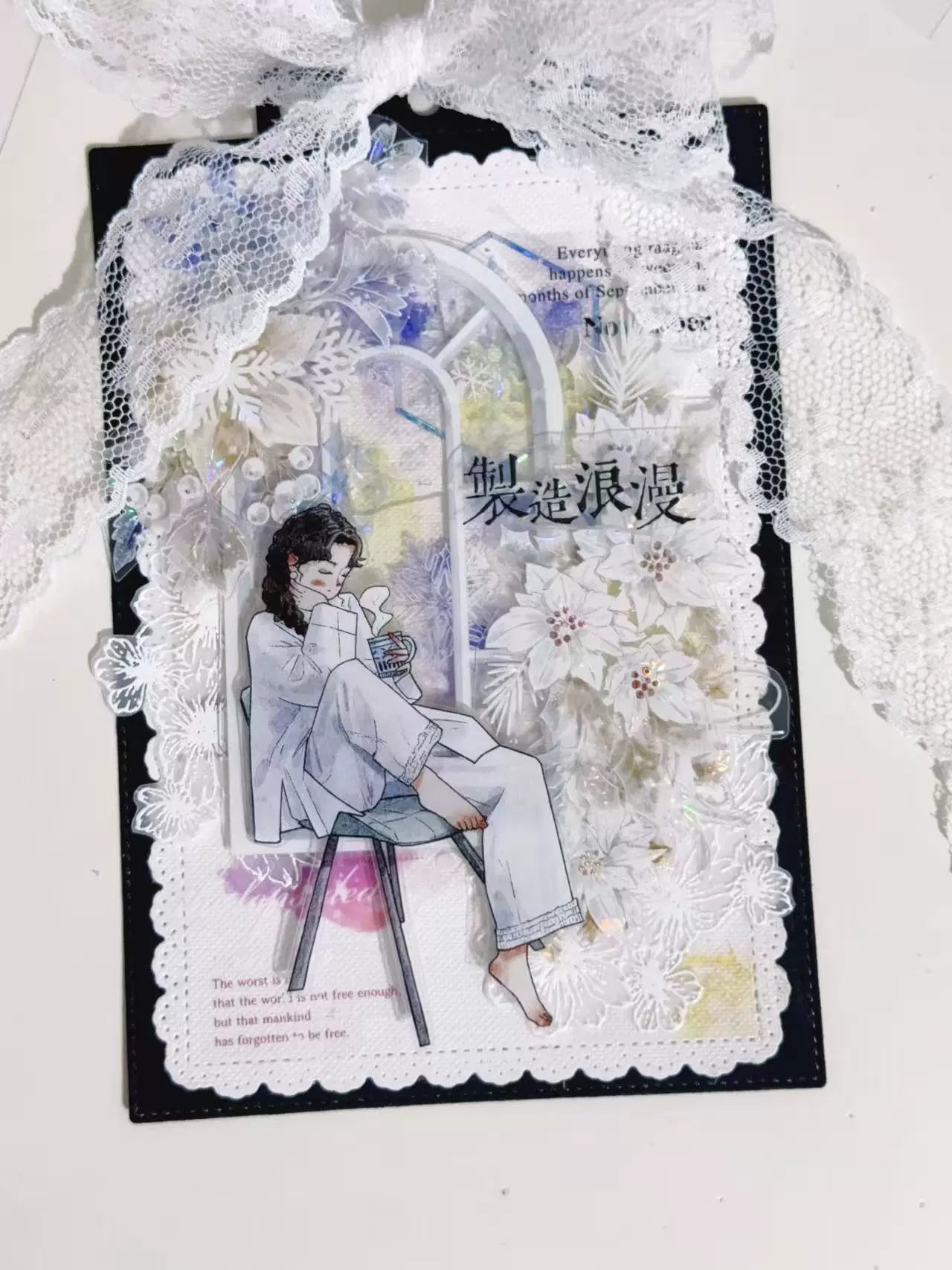Kaixiaoxun Vol9 【Nestled in the Sofa】 Pre-Cut Long Loop Washi/Matte PET Tape for Scrapbook Supplies,Junk Journal Supplies