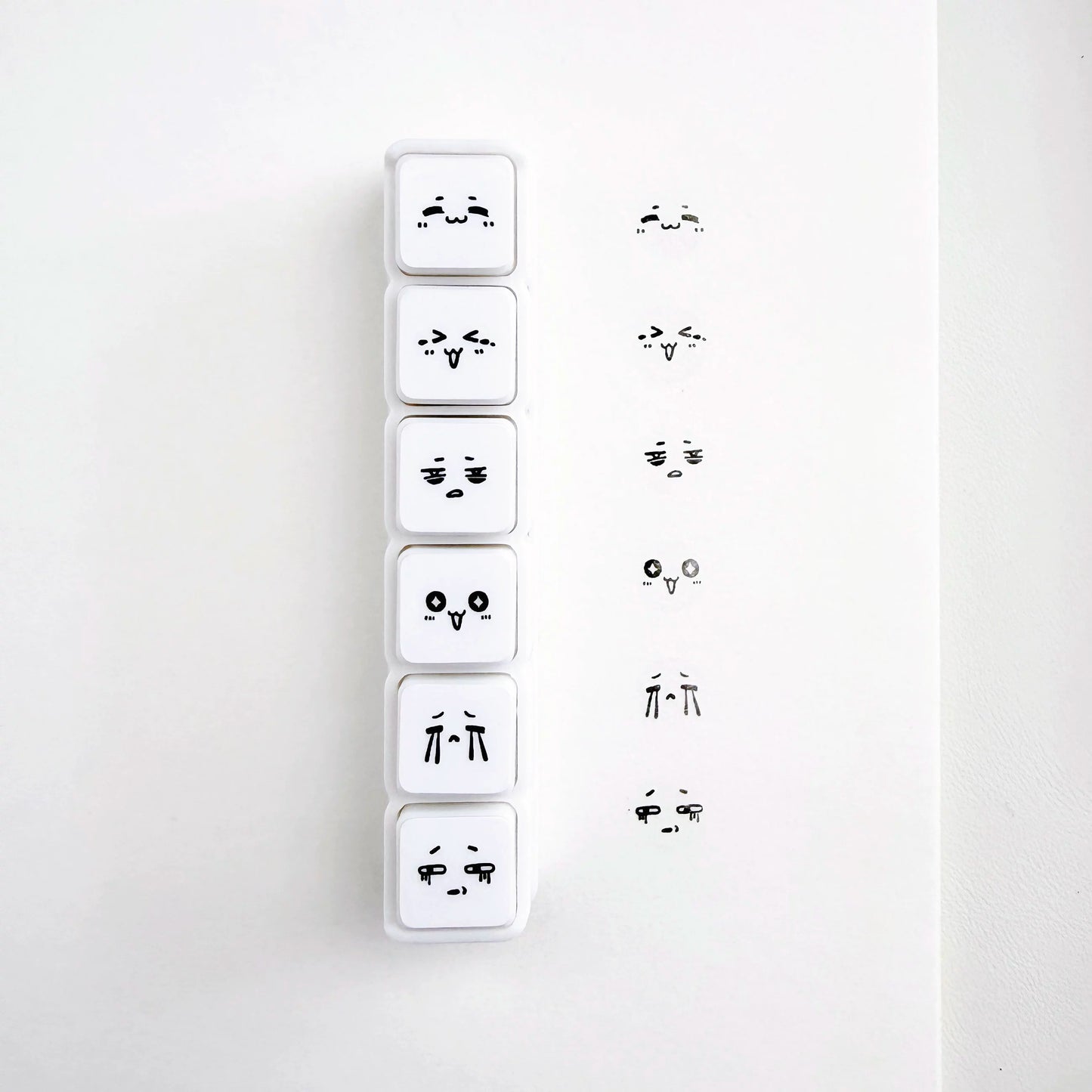 Flower and Bear Studio【Six Stamps 2】Original Design cute Weather,Travel,Week,Number,Drink Photosensitive Stamp