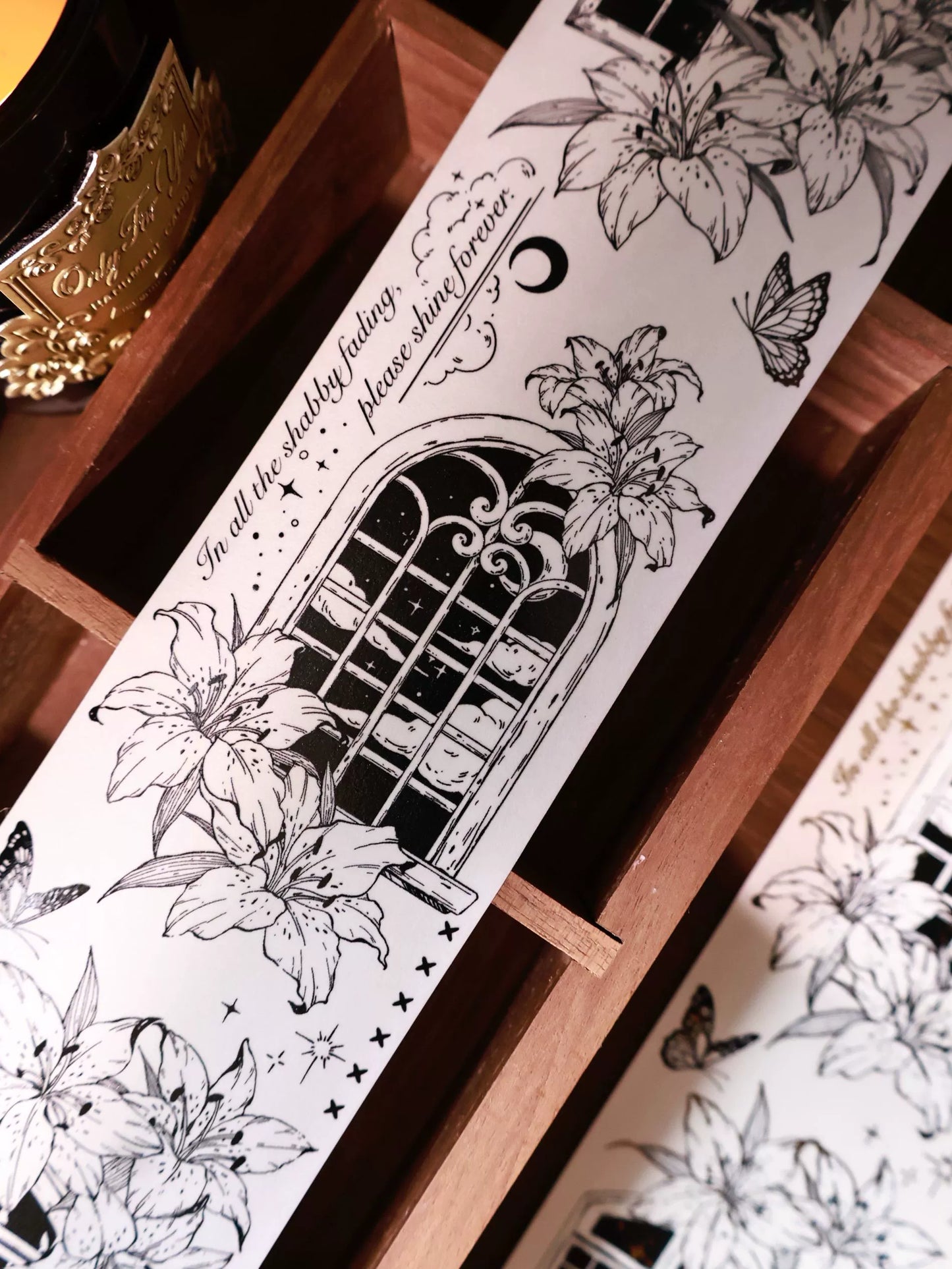 YiEr Vol14【Lily Window】Lily Washi Tape and PET Stickers