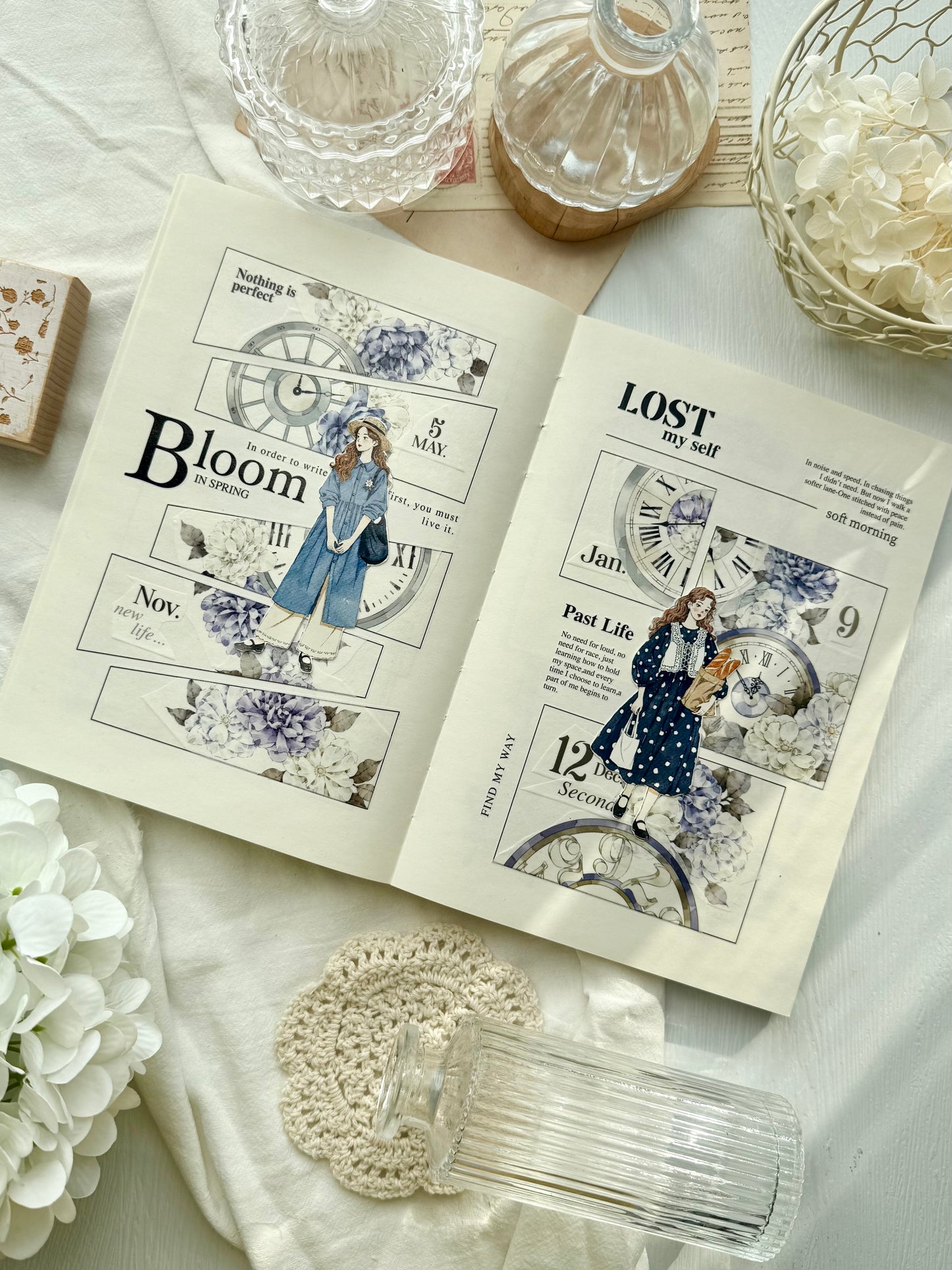 TianCheng-Vol7【Storyboard Frame】Backgroud Frame Washi PET Tape,for Scrapbook Supplies,Scrapbook Tape Stickers,Junk Journal Supplies