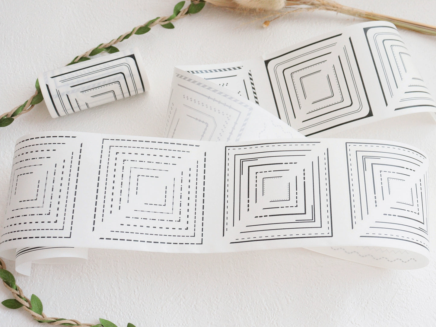 A Little Studio【Corner】Pre-cut Washi Paper Tape Basic Line Layout Collage
