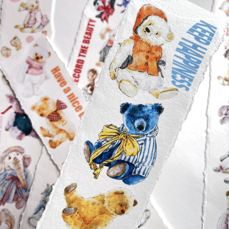 Seahorse Forest Vol3【A14#Doll】Original Character Design Journal Washi/Matte PET Tape