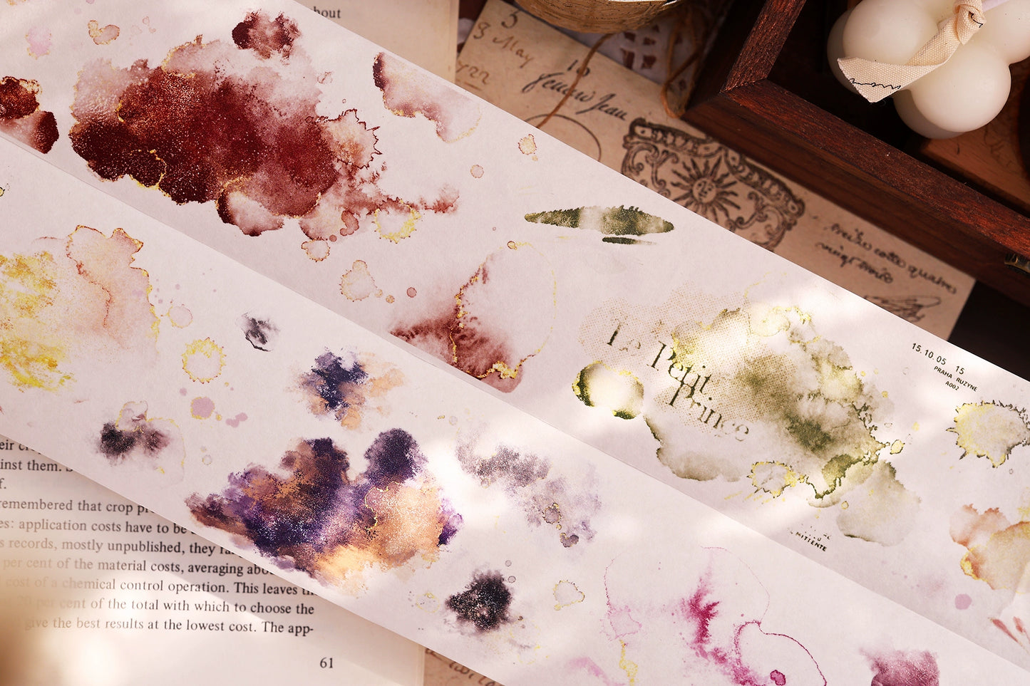 XiaoBaiJia【Galaxy】Retro Blend Background Washi PET Tape