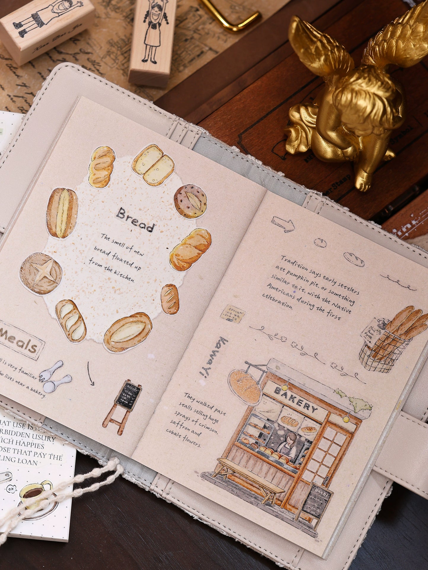 XiaoBaiJia Minimalist Style【Small Shops Street】Market Street,Orginal Design Washi Pet Tape Landscape Stickers