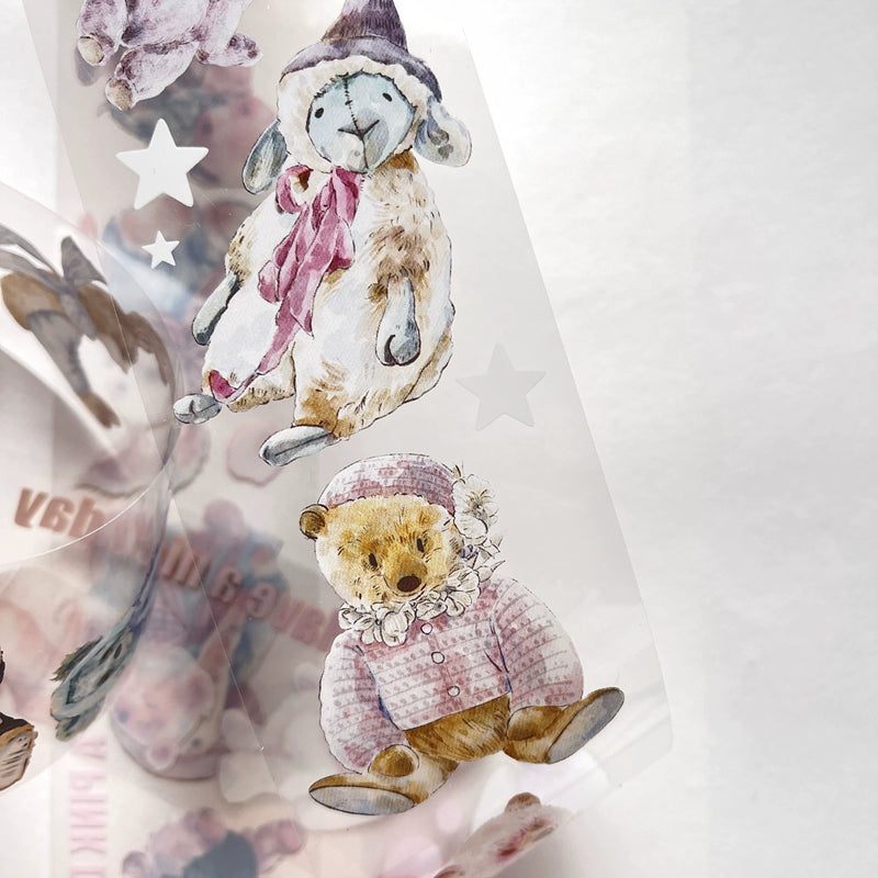 Seahorse Forest Vol3【A14#Doll】Original Character Design Journal Washi/Matte PET Tape
