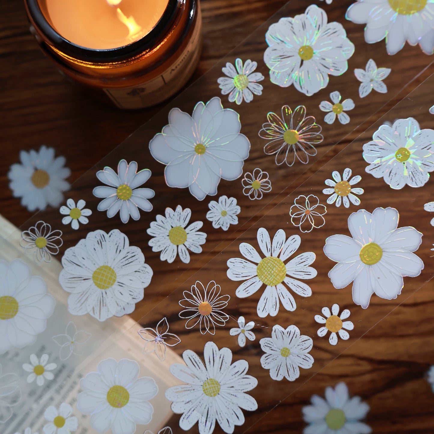 YiEr Vol13【Chrysanthemum Velvet Flower】Orginal Design Washi/Pet Floral Tape Light Retro Landscaping Stickers