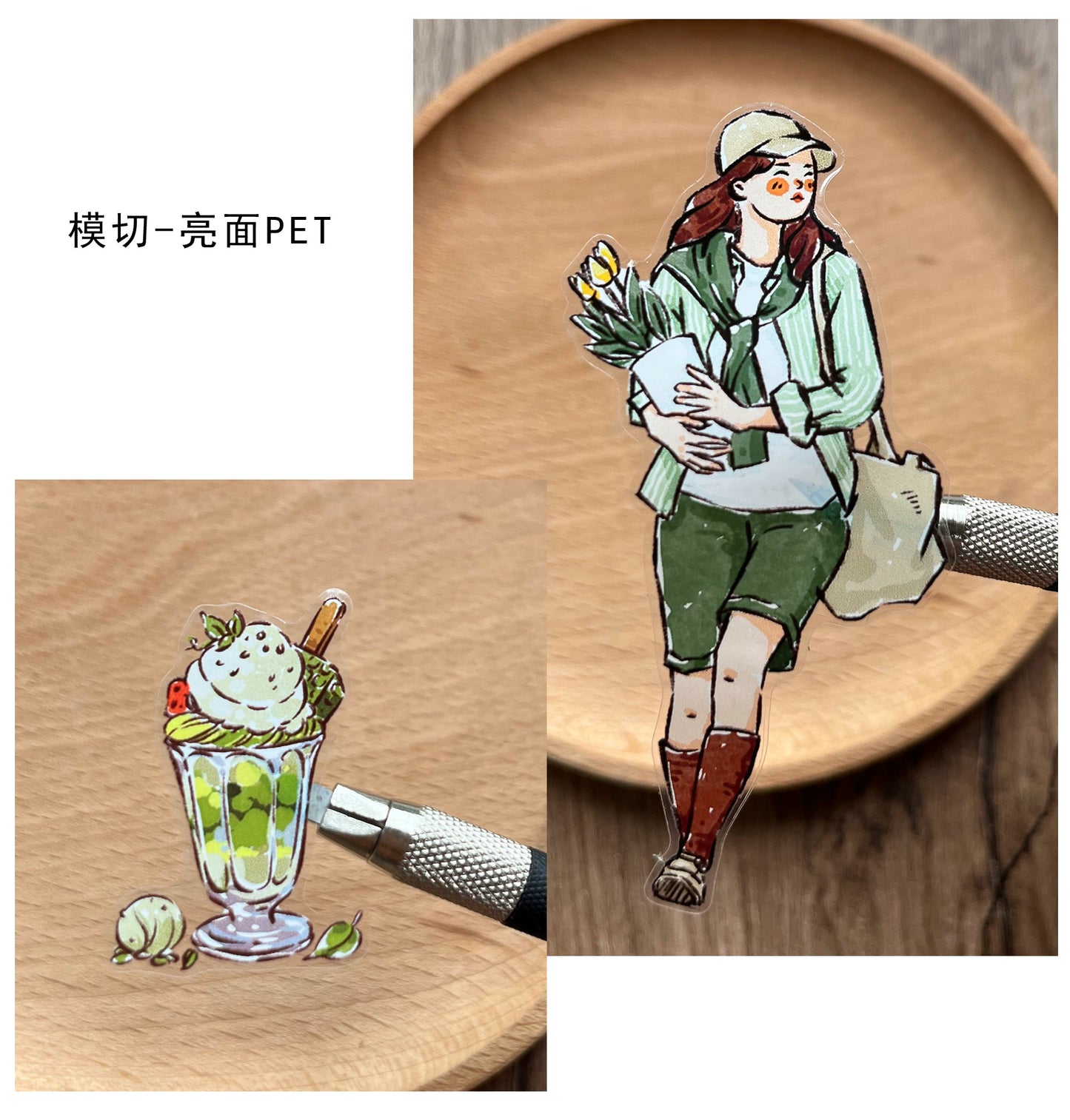 ZiYuanSu Vol12【Coffee Freedom&Comfortable Season】Pre-Cut Original Design Character Washi/PET Tape Stickers, for Scrapbook Supplies,Scrapbook Tape Stickers,Junk Journal Supplies, Journaling Stickers,Bullet Journals