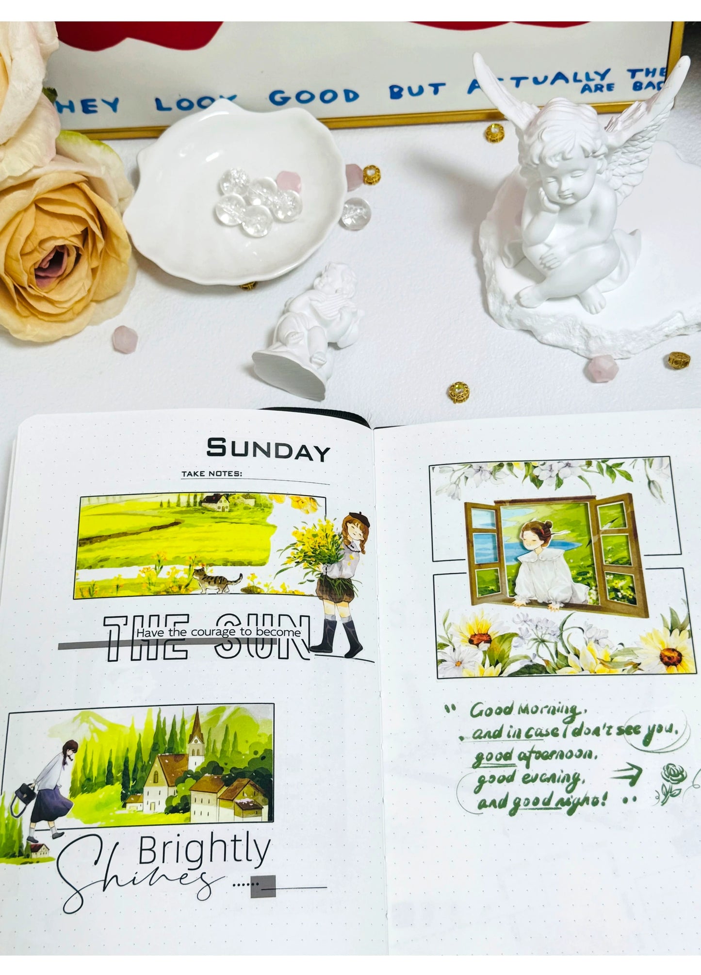 ZiYuanSu Vol12【Spring and Summer Romance】Scene/Landscape Pre-cut Washi/PET Tape,for Scrapbook Supplies,Scrapbook Tape Stickers,Junk Journal Supplies