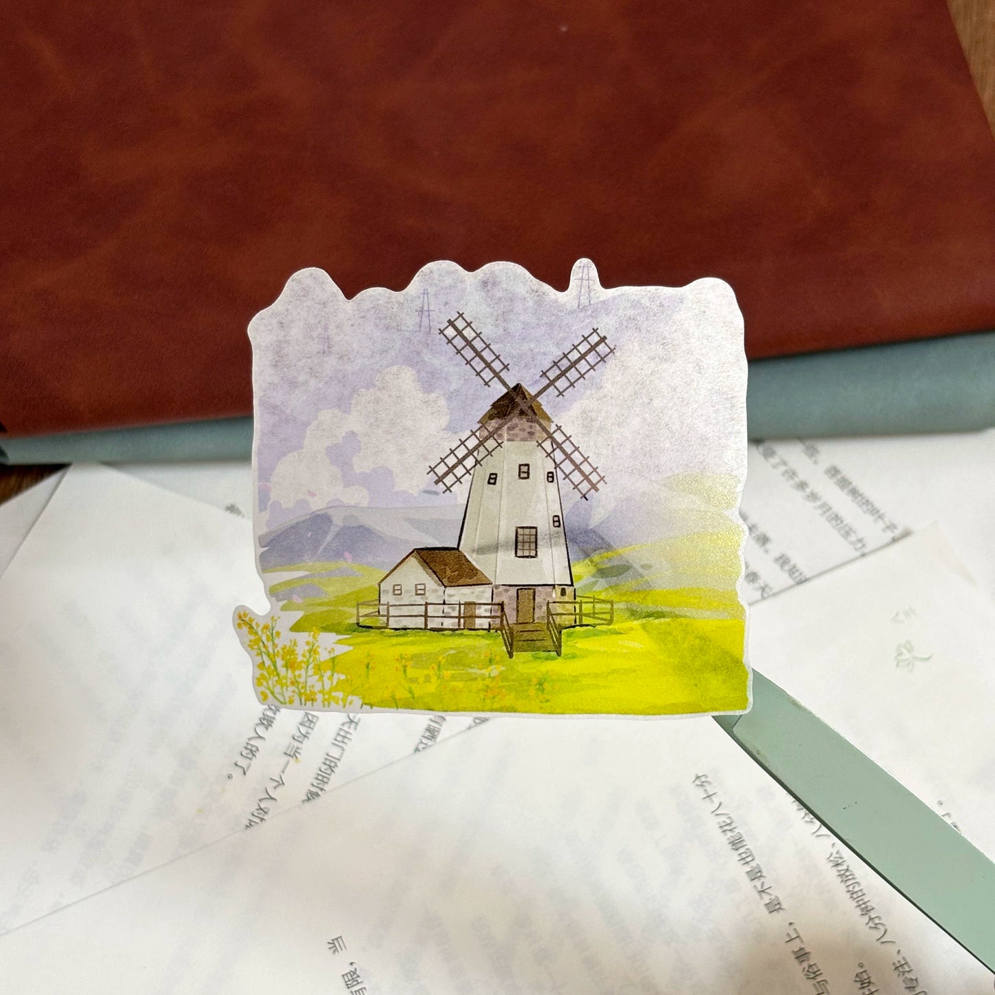 ZiYuanSu Vol12【Spring and Summer Romance】Scene/Landscape Pre-cut Washi/PET Tape,for Scrapbook Supplies,Scrapbook Tape Stickers,Junk Journal Supplies
