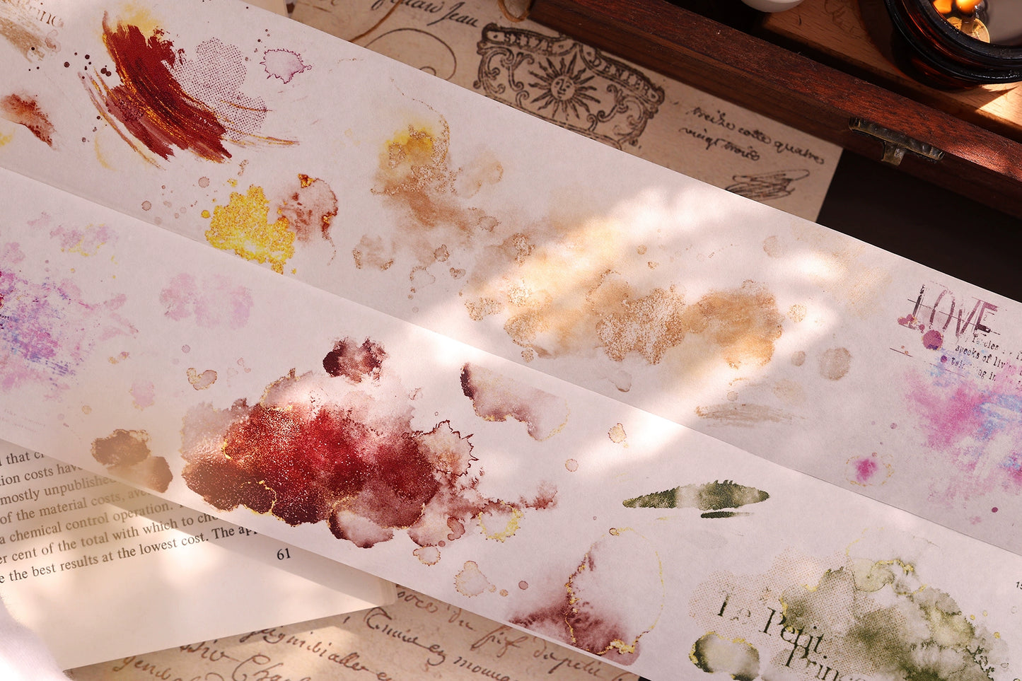 XiaoBaiJia【Galaxy】Retro Blend Background Washi PET Tape