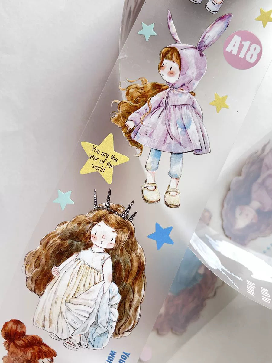 Seahorse Forest Vol3【A18#XiaoNan】Original Character Design Journal Washi/Matte PET Tape