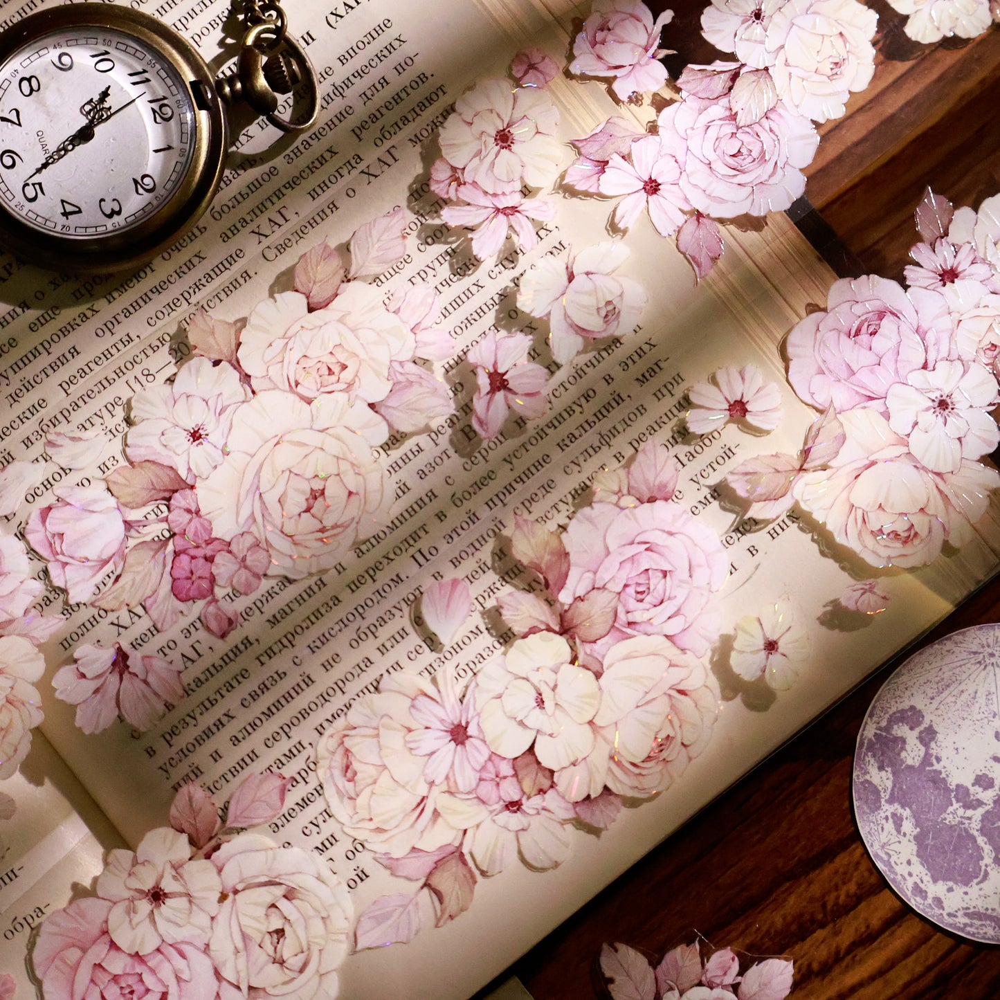 YiEr Vol13【YuYao】Orginal Design Washi/Pet Floral Tape Light Retro Landscaping Stickers