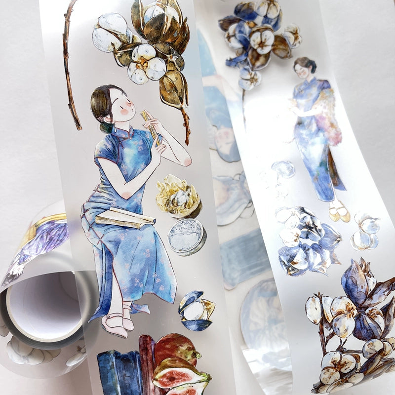 Seahorse Forest Vol3【A16#Past】Original Character Design Journal Washi/Matte PET Tape