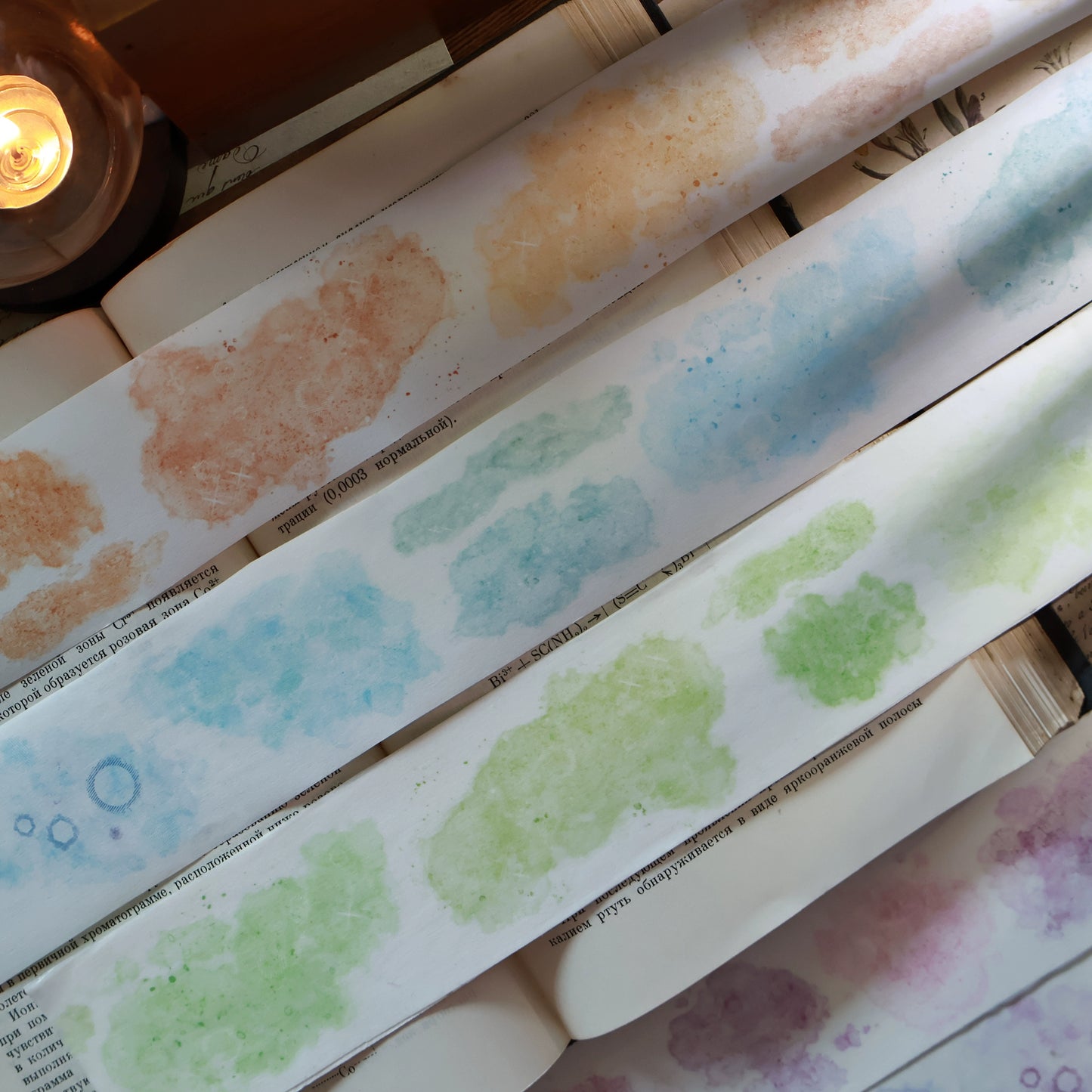 YiEr Vol13【Dyeing Set】Orginal Design Retro Washi/Pet Tape Backgroud Stickers
