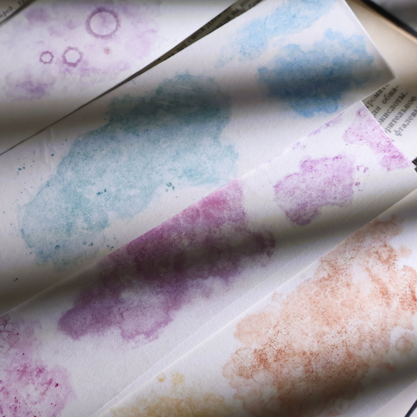 YiEr Vol13【Dyeing Set】Orginal Design Retro Washi/Pet Tape Backgroud Stickers