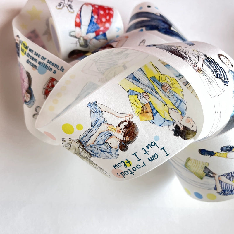 Seahorse Forest Vol3【A17#Geometry】Original Character Design Journal Washi/Matte PET Tape