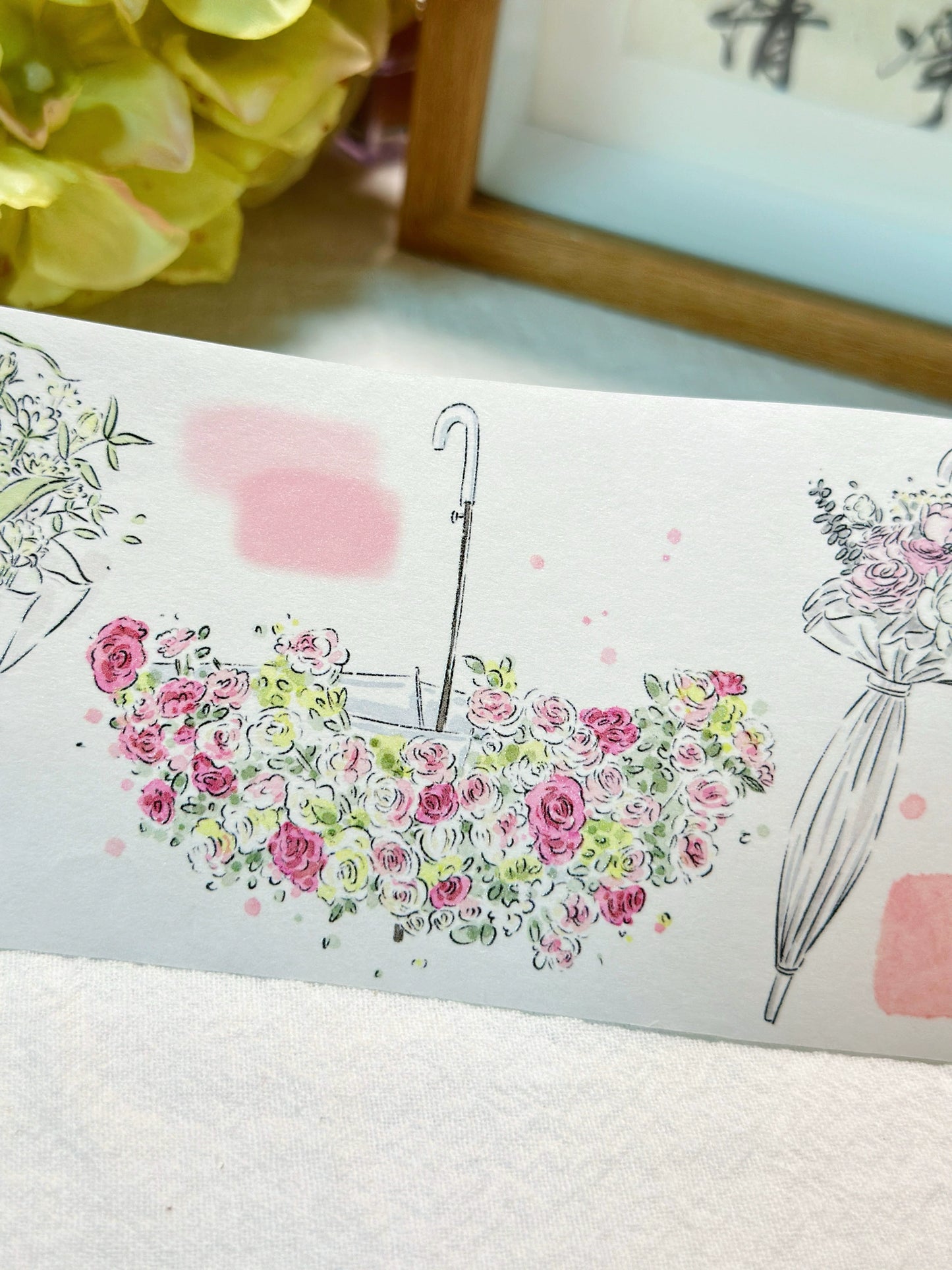 XiYue【Cloud Flowers Playing Shadows】Original Character Design Washi/PET Tape Stickers