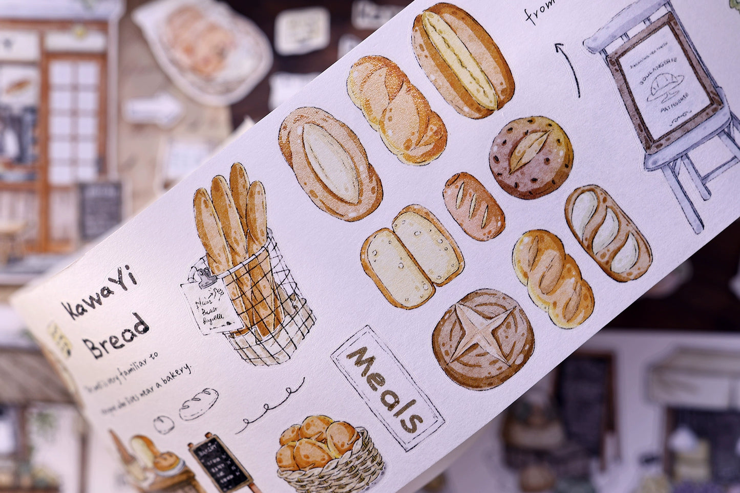 XiaoBaiJia Minimalist Style【Small Shops Street】Market Street,Orginal Design Washi Pet Tape Landscape Stickers