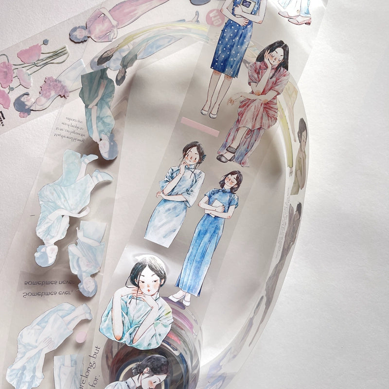 Seahorse Forest Vol3【A19#Golden Years】Original Character Design Journal Washi/Matte PET Tape