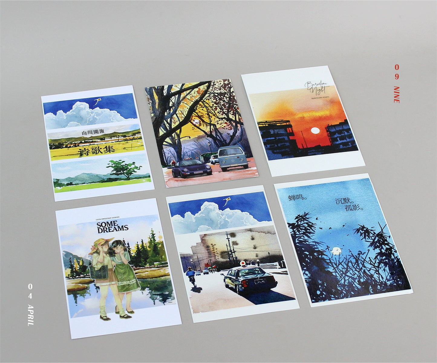 Moodtape【My Sky】Landscap Original Design Washi/Pet Tape Stickers,for Scrapbook Supplies,Scrapbook Tape Stickers,Junk Journal Supplies