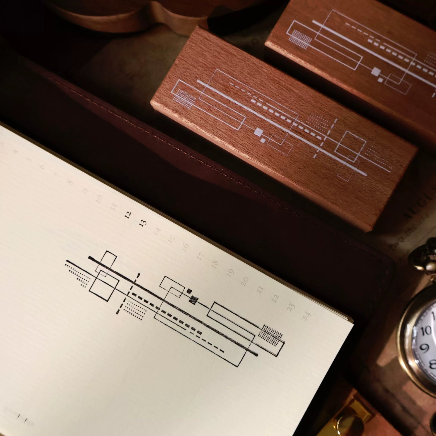 YiEr Vol14【Basic Line Stamp】Shabili's Red Rubber Base Stamp
