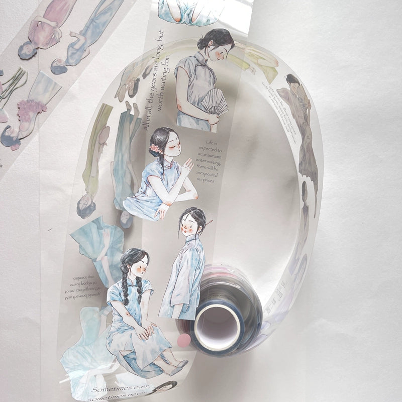 Seahorse Forest Vol3【A19#Golden Years】Original Character Design Journal Washi/Matte PET Tape