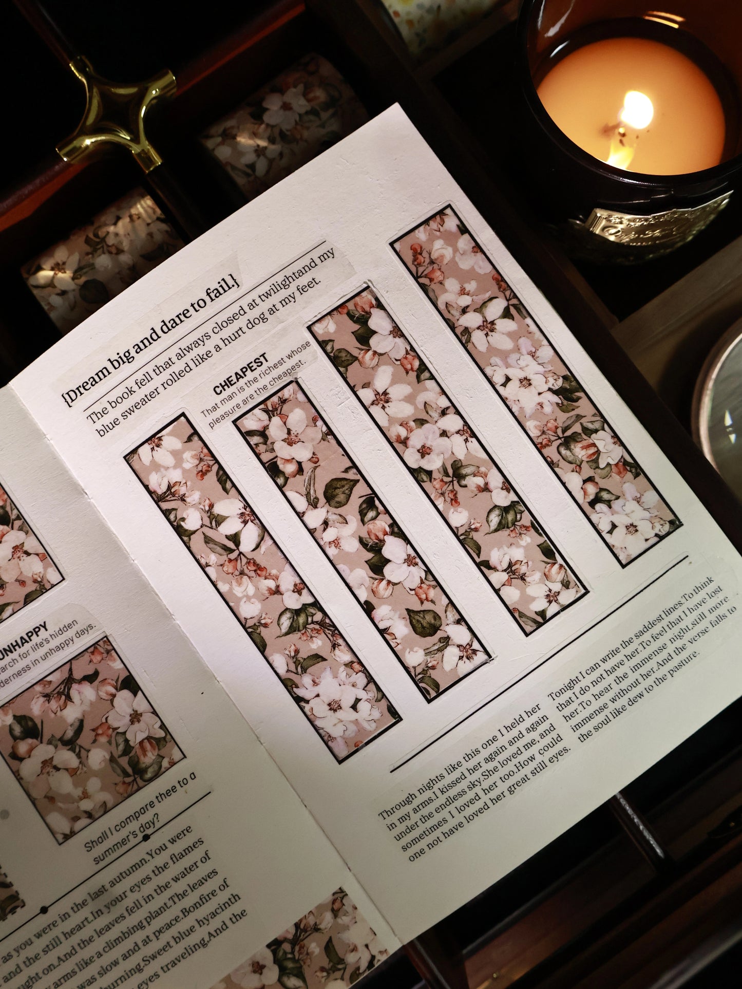 YiEr Vol14【Bottom Frame】Pre-cut Magazine Style Typesetting Manual Account frame Washi/Pet Tape