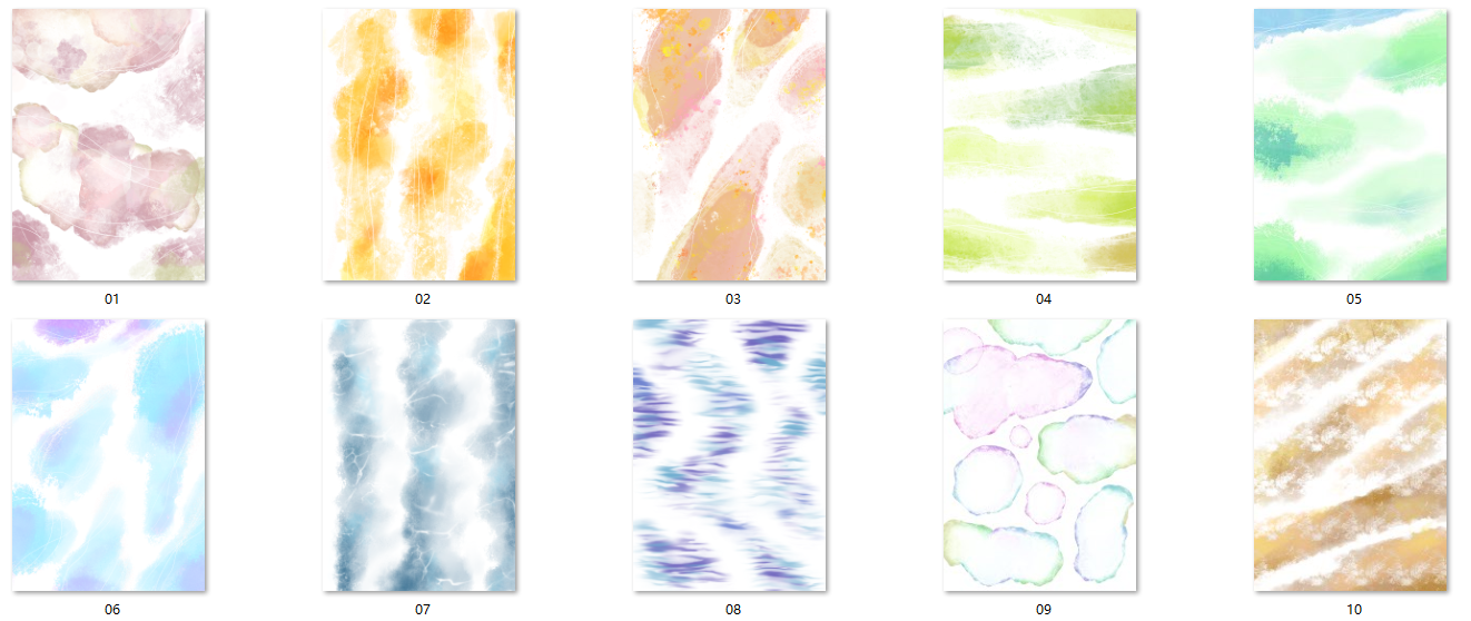 Rita's Little World【Blunt background】Original Washi Paper Material Sticker A4 Book