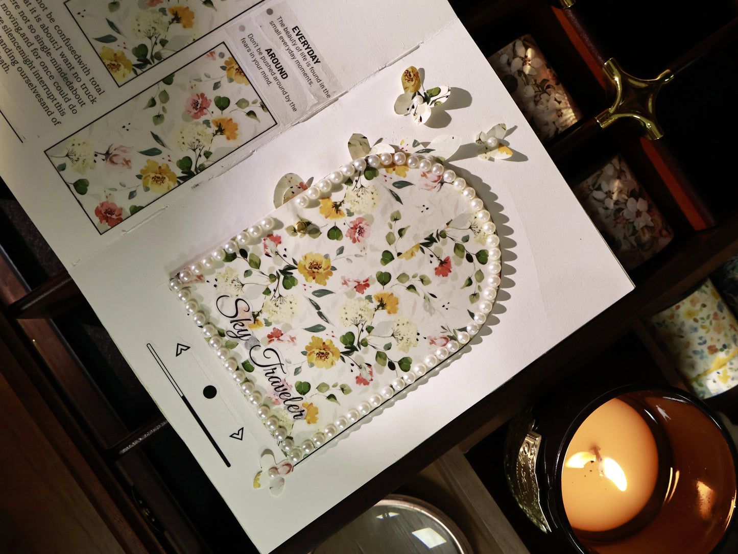 YiEr Vol14【Bottom Frame】Pre-cut Magazine Style Typesetting Manual Account frame Washi/Pet Tape