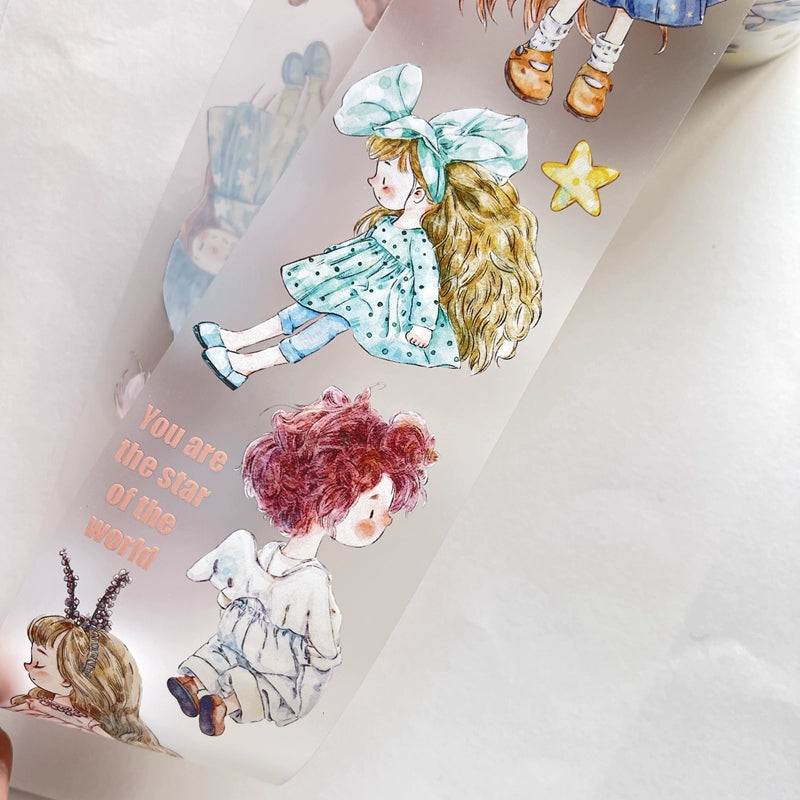 Seahorse Forest Vol3【A18#XiaoNan】Original Character Design Journal Washi/Matte PET Tape
